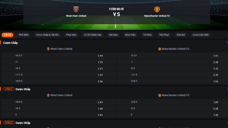 West Ham vs MU